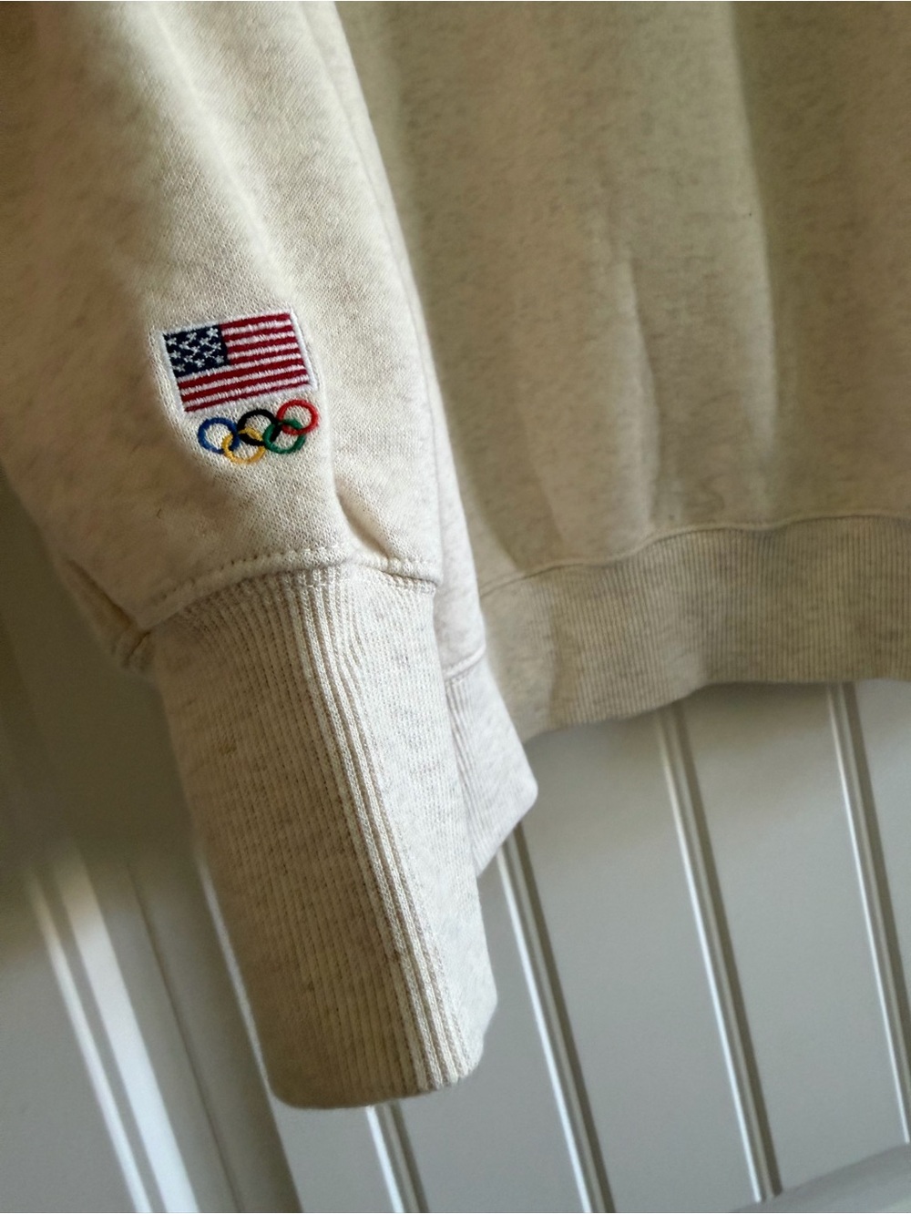 aerie TEAM USA 2026 Cream Sweatshirt - Picture 4 of 11